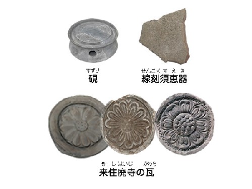 復元された高床式建物